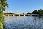 BU Bridge over the Grand Jct Bridge and the Charles River